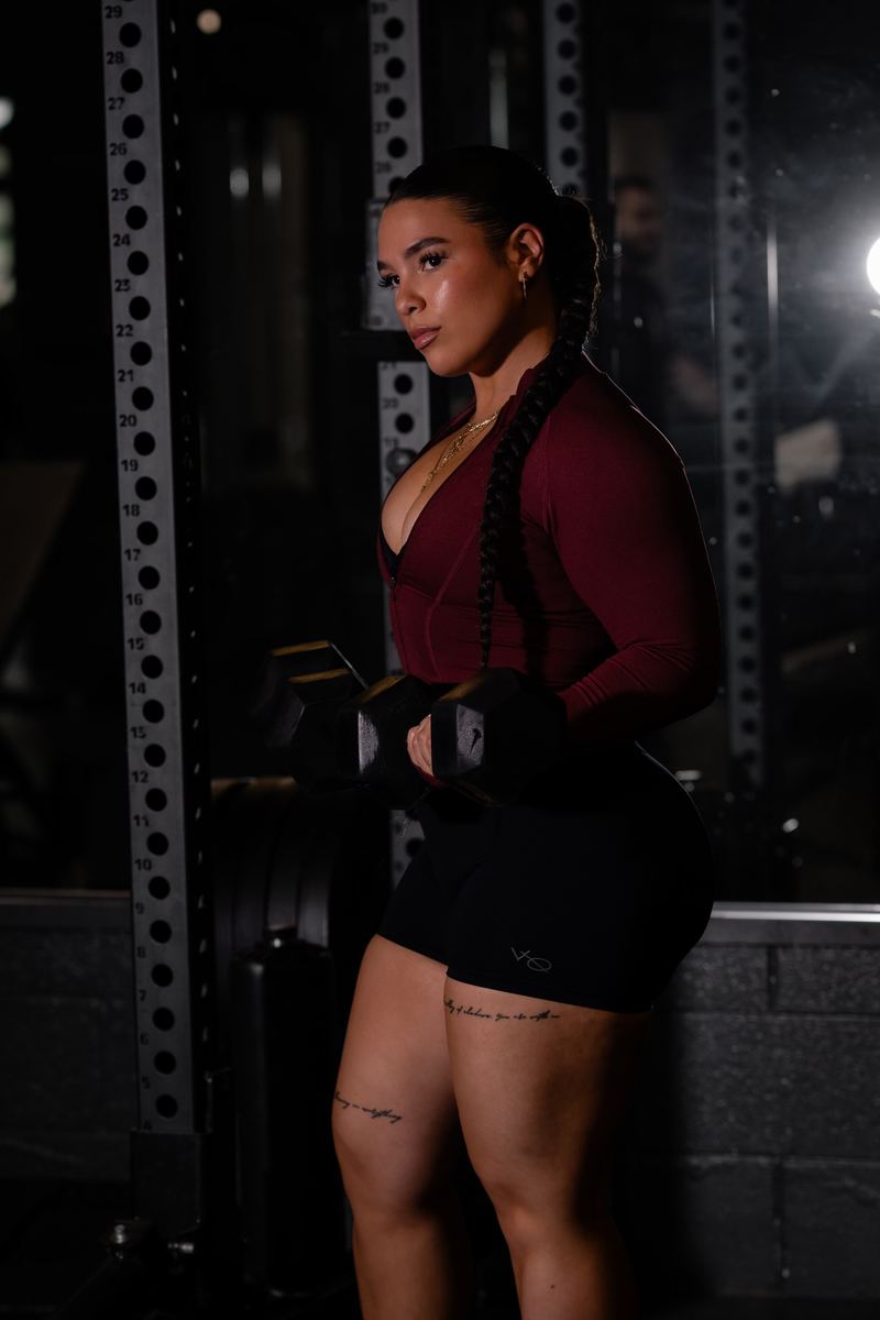 Jaz Margalef in the gym