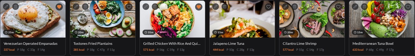 Recipe library