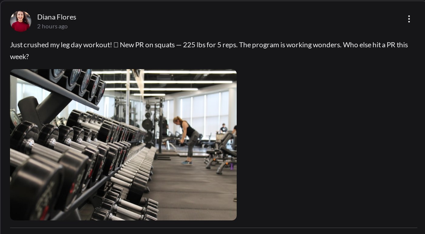 Challenge community post